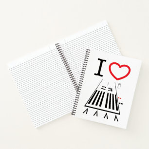 Flughafen Hawthorne Runway 25 / 7 Notizblock