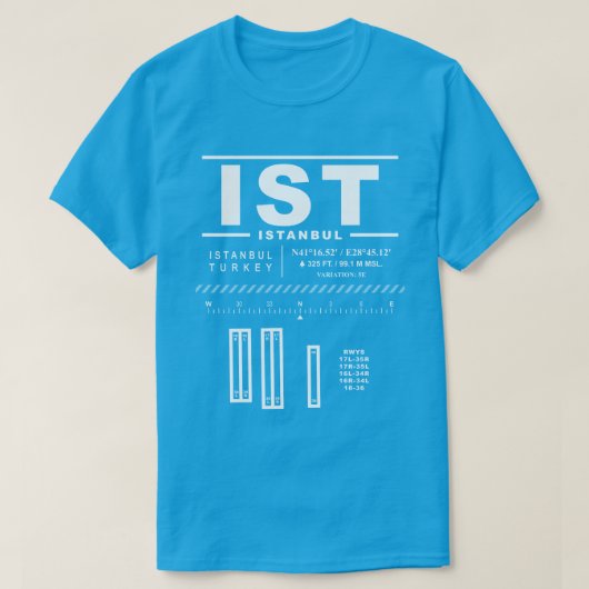 Flughafen Istanbul IST T - Shirt (Design vorne)