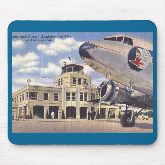 Flughafen, Jacksonville, Florida, Vintag Mousepad (Vorne)