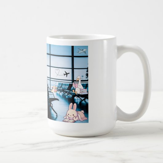 Flughafen-Kaffeetasse Kaffeetasse (Rechts)