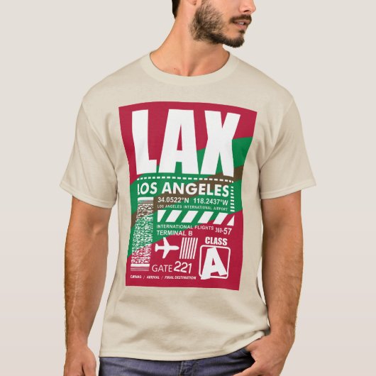 Flughafen LAX Los Angeles T-Shirt (Vorderseite)