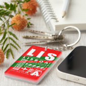 Flughafen LIS Lissabon Schlüsselanhänger (Vorderseite rechts)