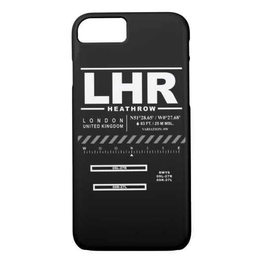 Flughafen Londons Heathrow LHR iPhone Fall Case-Mate iPhone Hülle (Rückseite)