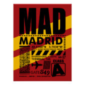 Flughafen MAD Madrid Poster (Vorderseite)