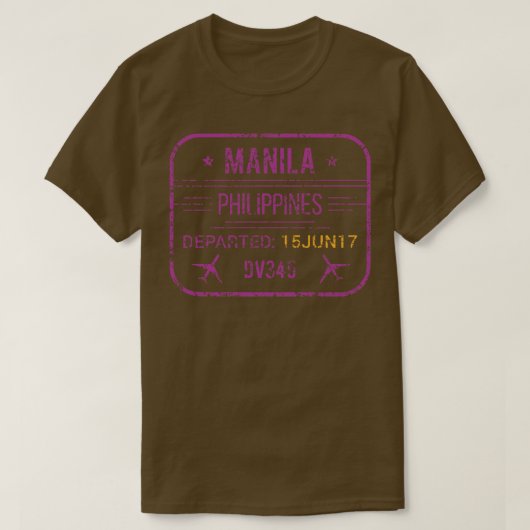 Flughafen Manila T-Shirt (Design vorne)
