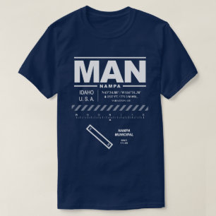 Flughafen Nampa Municipal MAN T-Shirt