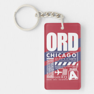 Flughafen ORD Chicago Schlüsselanhänger