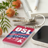 Flughafen OSL Oslo Schlüsselanhänger (Vorderseite rechts)