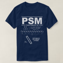 Flughafen Portsmouth am T - Shirt Peace PSM