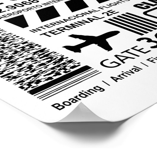 Flughafen Rio de Janeiro GIG Poster (Ecke)