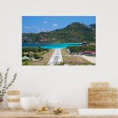 Flughafen Saint Barthélemy (St. Barts) Poster (Küche)