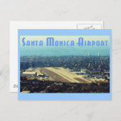 Flughafen Santa Monica Postkarte (Vorne/Hinten)