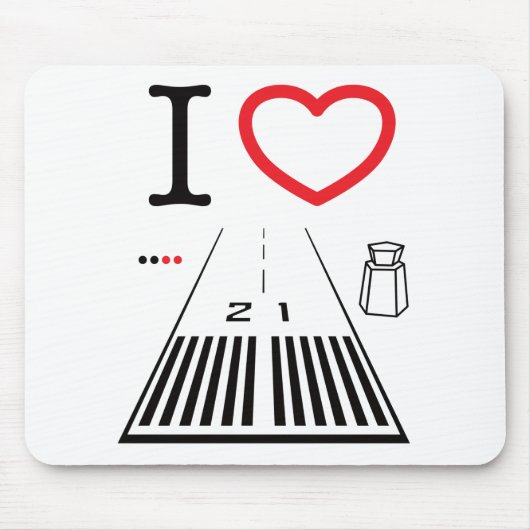 Flughafen Santa Monica Start 21 - Mauspad (Vorne)