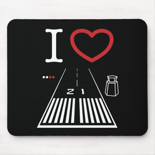Flughafen Santa Monica Start 21 Mousepad (Vorne)