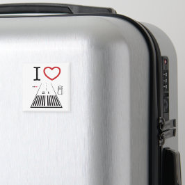 Flughafen Santa Monica Start 21 Quadratmagnet Magnet