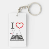 Flughafen Santa Monica Start 21/Start-und Landebah Schlüsselanhänger (Rückseite)