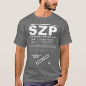 Flughafen Santa Paula SZP T - Shirt (Vorderseite)