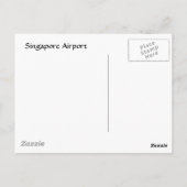 Flughafen Singapur Changi Postkarte (Rückseite)
