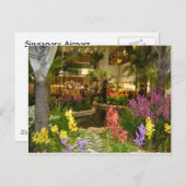 Flughafen Singapur Changi Postkarte (Vorne/Hinten)
