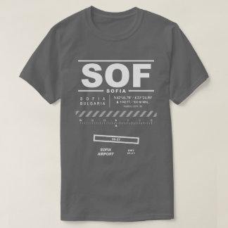 Flughafen Sofia SOF T-Shirt