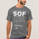 Flughafen Sofia SOF T-Shirt (Vorderseite)