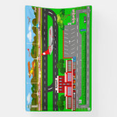 Flughafen Straßen für Autos 2 1/2' x 4' Banner (Vertikal)