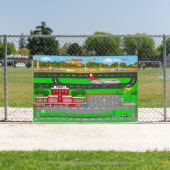 Flughafen Straßen für Autos 2 1/2' x 4' Banner (InSitu)