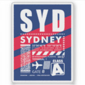 Flughafen SYD Sydney Aufkleber (Vorderseite)