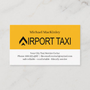 Flughafen-Taxi-Service Visitenkarte