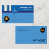 Flughafen Taxi Visitenkarte (Vorne/Hinten)