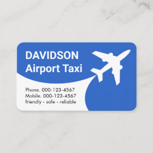 Flughafen-Taxicab hebt ab Visitenkarte