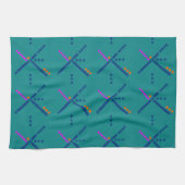 Flughafen-Teppich Portlands Oregon PDX Küchentuch (Horizontal)