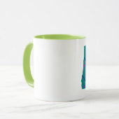 Flughafen-Teppich Portlands Oregon PDX Tasse (Vorderseite Links)