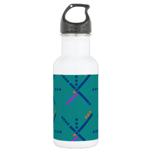 Flughafen-Teppich Portlands Oregon PDX Trinkflasche