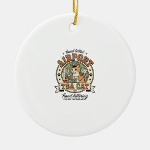 Flughafen TSA Katze Flughafen TSA Katze Vintage Ve Keramik Ornament
