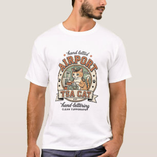 Flughafen TSA Katze Flughafen TSA Katze Vintage Ve T-Shirt