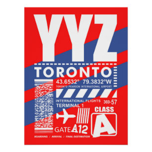 Flughafen YYZ Toronto Poster