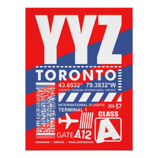 Flughafen YYZ Toronto Poster (Vorderseite)