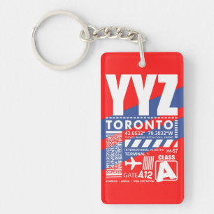 Flughafen YYZ Toronto Schlüsselanhänger