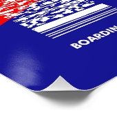 Flughafen ZAG Zagreb Poster (Ecke)