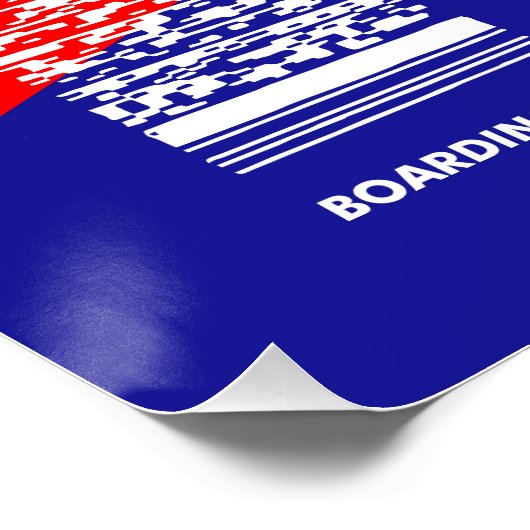 Flughafen ZAG Zagreb Poster (Ecke)