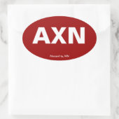 Flughafencode - Alexandria, Minnesota Ovaler Aufkleber (Tasche)