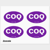 Flughafencode - Cloquet, Minnesota Ovaler Aufkleber (Blatt)