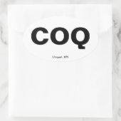 Flughafencode - Cloquet, Minnesota Ovaler Aufkleber (Tasche)