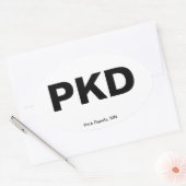 Flughafencode - Park Rapids, Minnesota Ovaler Aufkleber (Umschlag)