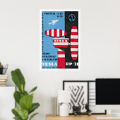 Flughafenkontrollturm - Matchbox-Druck - Ästhetik Poster (Heimbüro)