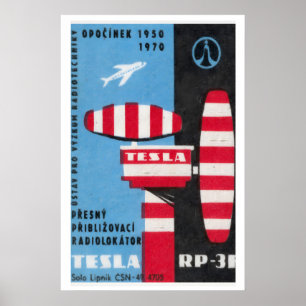 Flughafenkontrollturm - Matchbox-Druck - Ästhetik Poster