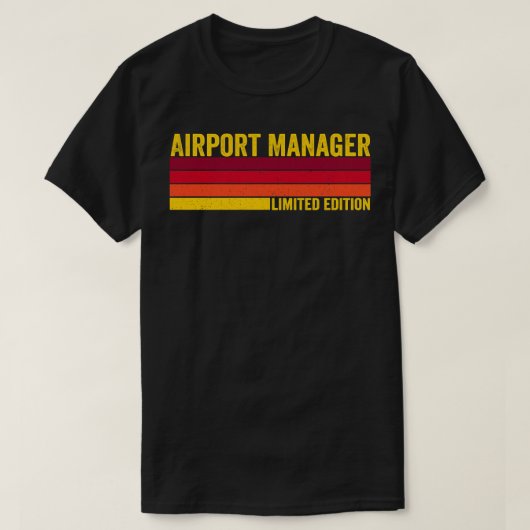 Flughafenmanager T-Shirt (Design vorne)