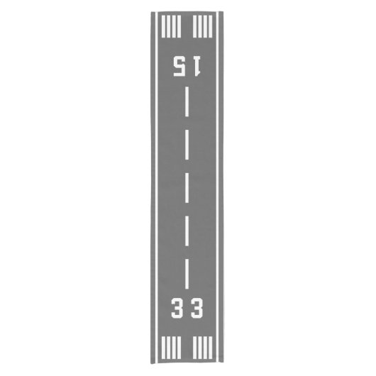 Flughafenrunner Kurzer Tischläufer (Vorderseite)