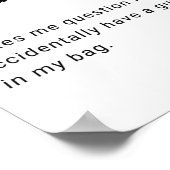 Flughafensicherheit lustige Definition Poster (Ecke)